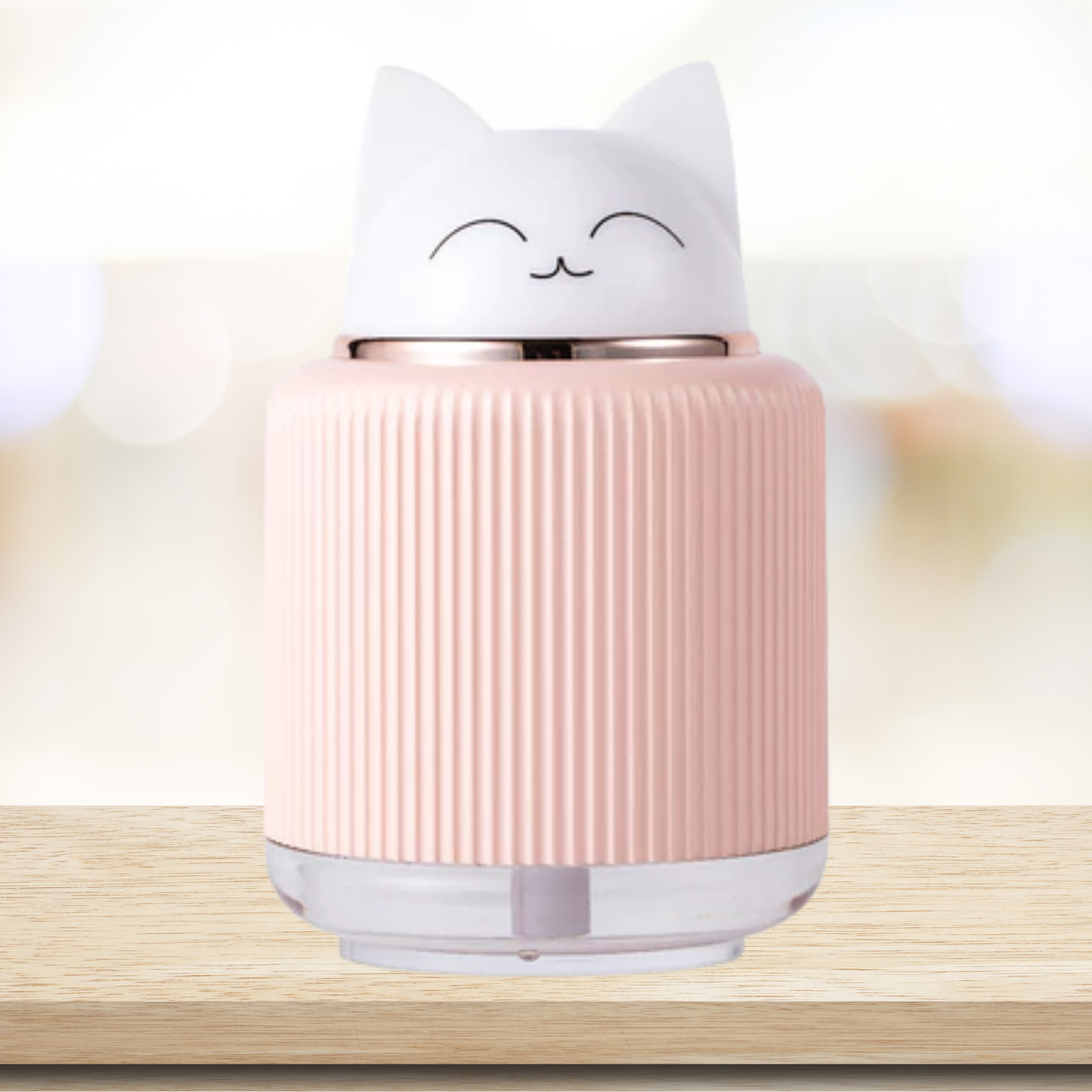 Mini Umidificador de ar Gatinho - 300ml (LED)