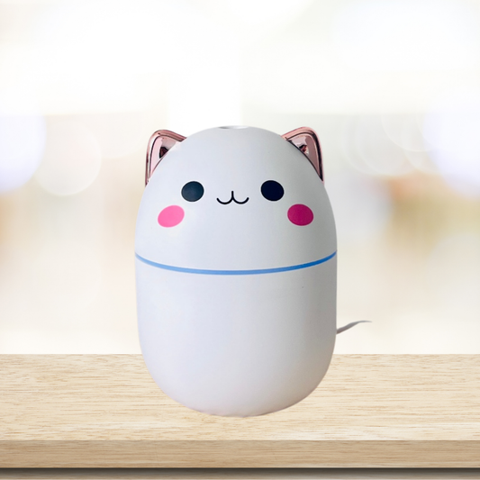Mini Umidificador de ar Gatinho - 250ml (LED)
